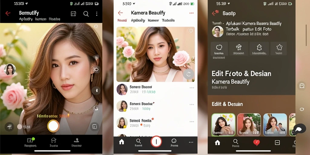 Tampilan antarmuka pengguna 55RP yang modern dan fungsional.