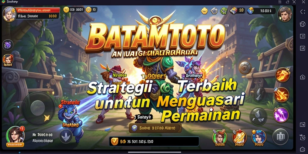 Tampilan antarmuka game strategi yang menarik dan interaktif.