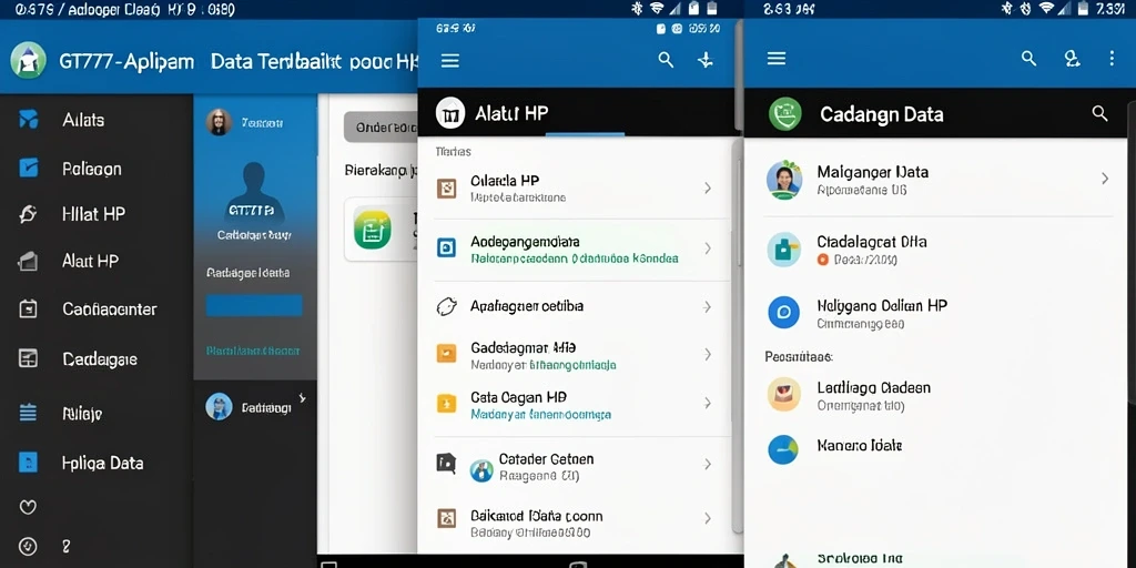 Antarmuka GT777 yang sederhana dan mudah digunakan.