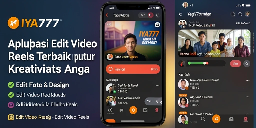 Screenshot IYA777 menunjukkan antarmuka pengguna yang intuitif dan fitur pengeditan video yang lengkap.