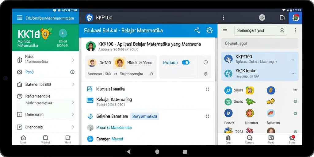 Tampilan antarmuka KPK100 yang interaktif dan edukatif.