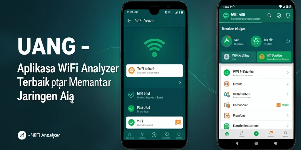 Tampilan antarmuka UANG yang sederhana dan informatif untuk analisis jaringan WiFi.